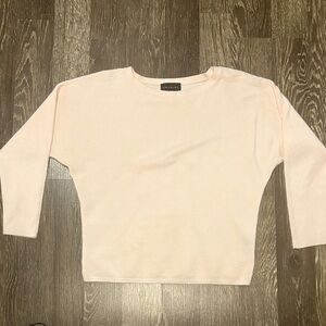 Premise Knit Pullover Sweater Bat Wing‎ Long Sleeve Light Pink Small